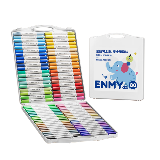 Акрилові маркери Enmi Enmy 36 кольорів з двома кінцями, акварельні ручки, для дітей дитячого садка та початкової школи, пензлі для малювання, художнє та освітнє приладдя, мийні флуоресцентні ручки, маркери, подарунок на день народження для дітей - Фото 4 Акрилові маркери Enmi Enmy 36 кольорів з двома кінцями, акварельні ручки, для дітей дитячого садка та початкової школи, пензлі для малювання, художнє та освітнє приладдя, мийні флуоресцентні ручки, маркери, подарунок на день народження для дітей - зображення 4