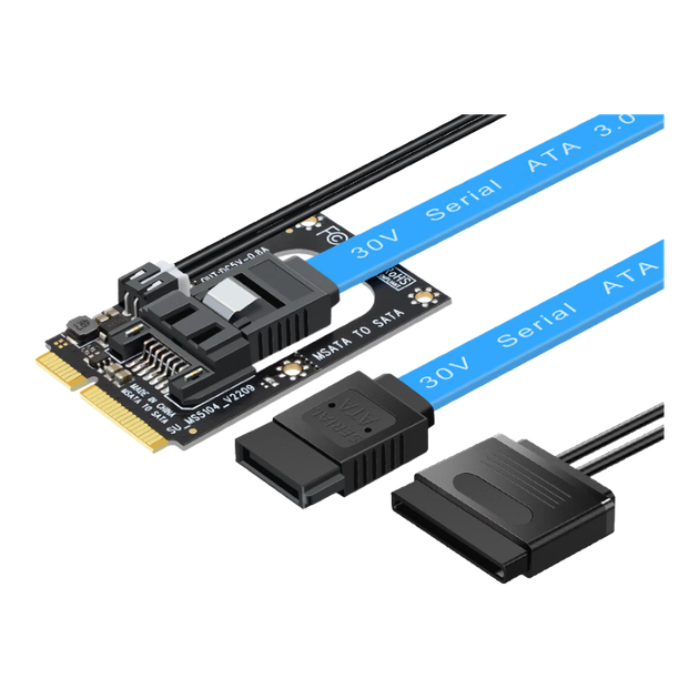 Адаптерна плата EB-LINK MSATA до SATA 3.0, плата розширення MSATA до 7-контактного SSD, сумісна з оптичним приводом SSD/HDD, може використовуватися як системний диск, модель зі стабільним блоком живлення - изображение 4