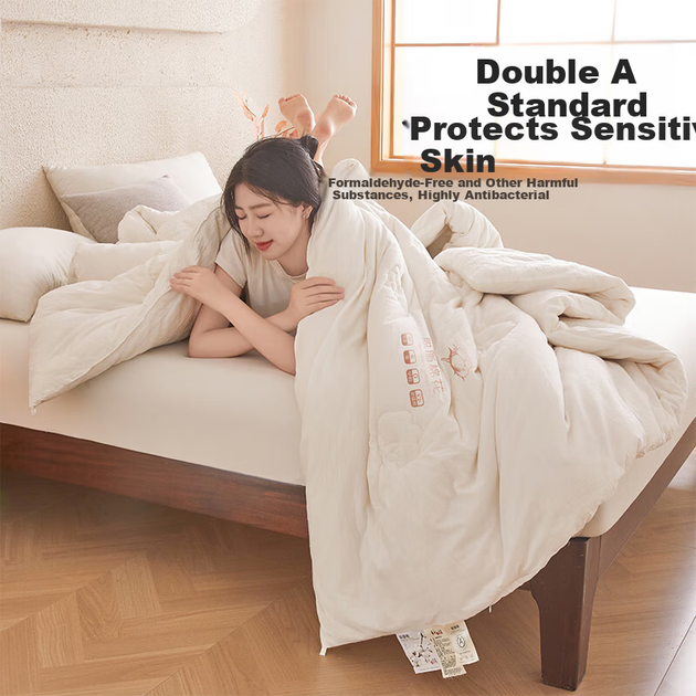 Ковдра Su Times Class A 100% Xinjiang Cotton Quilt Зимова ковдра з бавовняного знежиреного матеріалу 200x230 см 6 Jin - Фото 7 Ковдра Su Times Class A 100% Xinjiang Cotton Quilt Зимова ковдра з бавовняного знежиреного матеріалу 200x230 см 6 Jin - зображення 7
