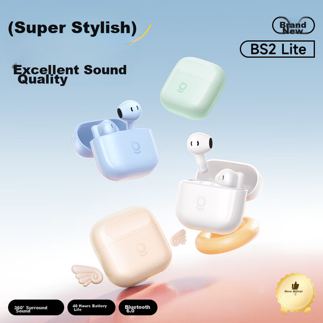 Наушники Baseus BS2 Lite White (A0010A) - Фото 2 Наушники Baseus BS2 Lite White (A0010A) - изображение 2