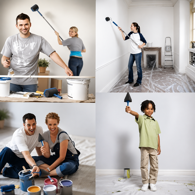 Комплект малярних валиків Paint Roller синій 16 см, 7 см, 30 см, 1 л, телескопічна ручка (3 секції) - Фото 3 Комплект малярних валиків Paint Roller синій 16 см, 7 см, 30 см, 1 л, телескопічна ручка (3 секції) - изображение 3