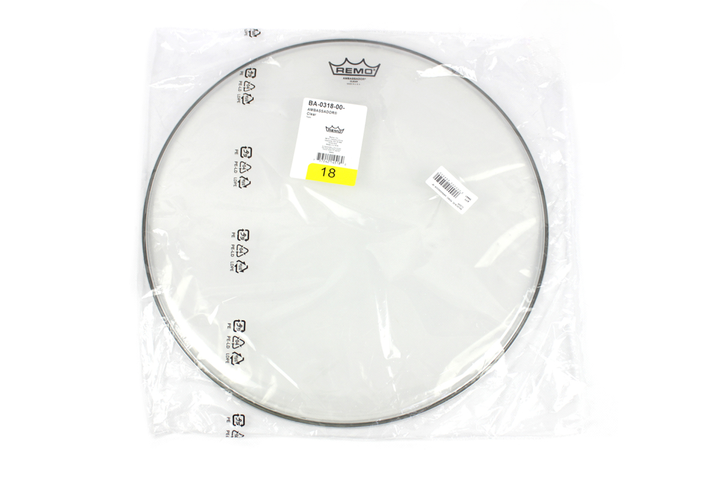 Пластик для тома REMO AMBASSADOR 18" CLEAR - Фото 4 Пластик для тома REMO AMBASSADOR 18" CLEAR - изображение 4
