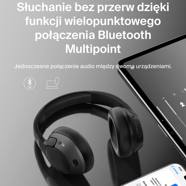 Słuchawki Belkin SoundForm Isolate Black (AUD008HQBK) - obraz 13