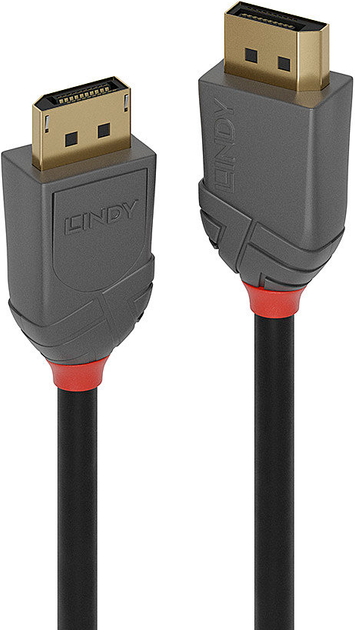Kabel Lindy Anthra DisplayPort 1.2 7.5 m Black (4002888364850) - Zdjęcie 1 Kabel Lindy Anthra DisplayPort 1.2 7.5 m Black (4002888364850) - obraz 1