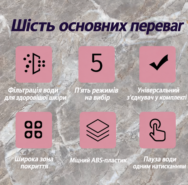 Душевая лейка с фильтром и кнопкой паузы, 16 сменных фильтров, черная | Лейка для душа - изображение 8