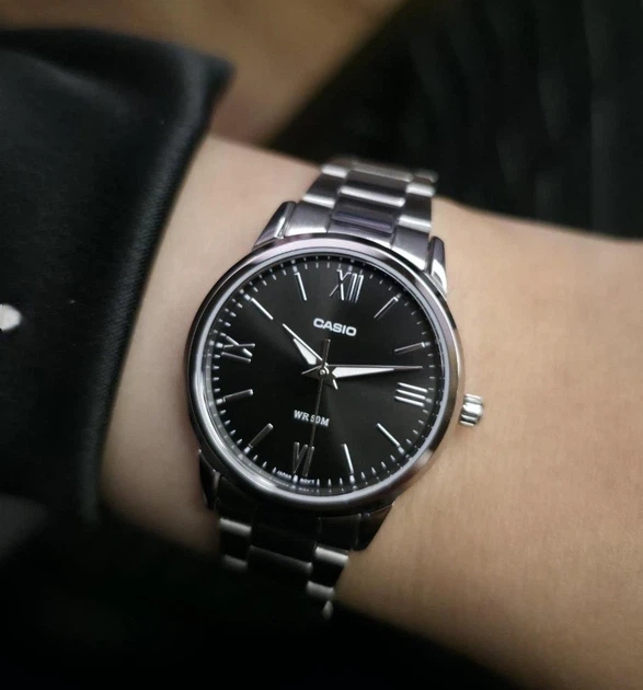Жіночий годинник Casio LTP-1303DD-1A чорний циферблат - зображення 3