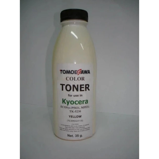 Тонер Kyocera TK-5230 (35г) Yellow Tomoegawa (TG-KM5521Y-35) - Фото 1 Тонер Kyocera TK-5230 (35г) Yellow Tomoegawa (TG-KM5521Y-35) - зображення 1