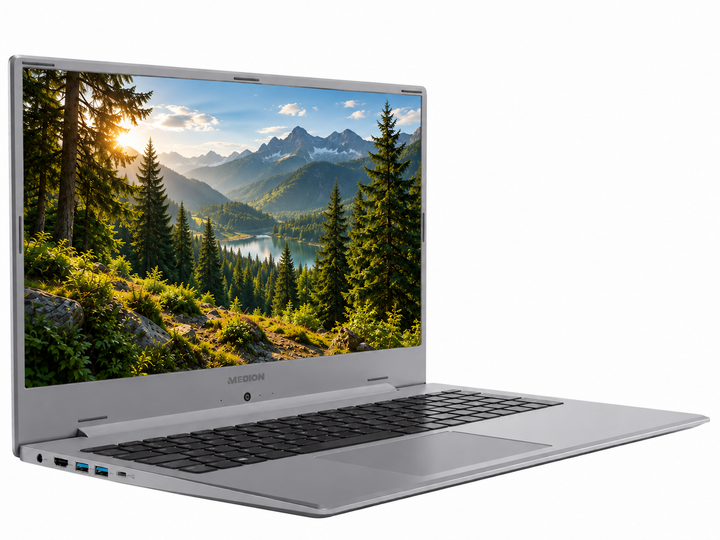 Ноутбук 17,3" Medion (Lenovo Group) Akoya S17403 | Intel Core i7-10510U | IPS (1920x1080) FullHD | RAM 8 ГБ | SSD 1 ТБ | Intel Graphics | Метал | Win11 (5517) - Уцінка - зображення 3