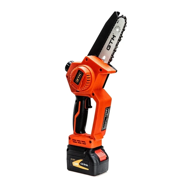 Цепная пила GTM CS18/127BL, 18В, шина 5"/12,7см, 4Ah (CS18/127BL KIT) - изображение 2