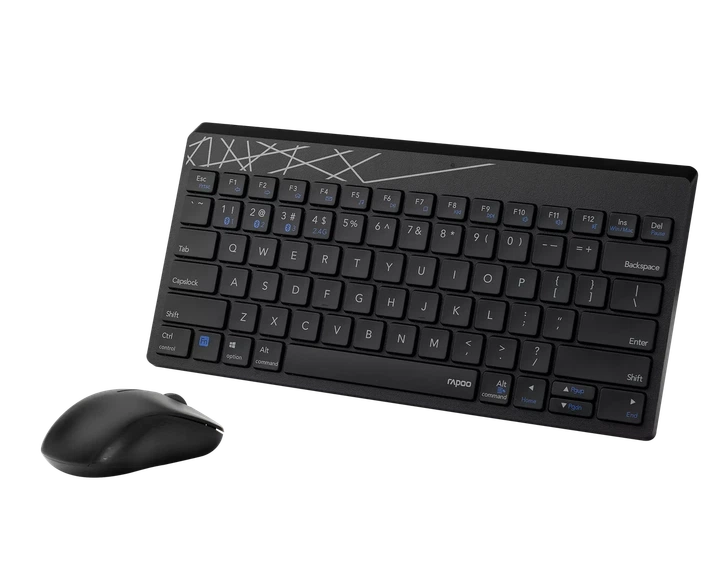 Bluetooth Клавіатура Rapoo 8000M black+ миша UA - изображение 7