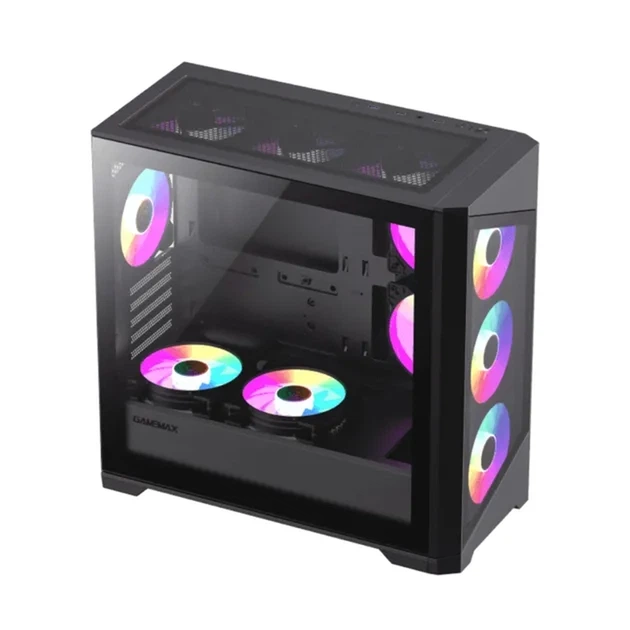 Корпуси для ПК GameMax Destroyer TGB Tempered Glass Black mATX без БЖ - Фото 3 Корпуси для ПК GameMax Destroyer TGB Tempered Glass Black mATX без БЖ - изображение 3