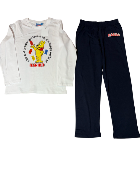 Піжама Haribo White Stuff 122 128 біла чорна артикул М356 - Фото 1 Піжама Haribo White Stuff 122 128 біла чорна артикул М356 - изображение 1