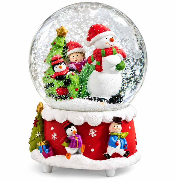 Музична снігова куля LIVARNO home «Frosty the Snowman», скляна, 10,5 × 14,5 см - Фото 1 Музична снігова куля LIVARNO home «Frosty the Snowman», скляна, 10,5 × 14,5 см - зображення 1