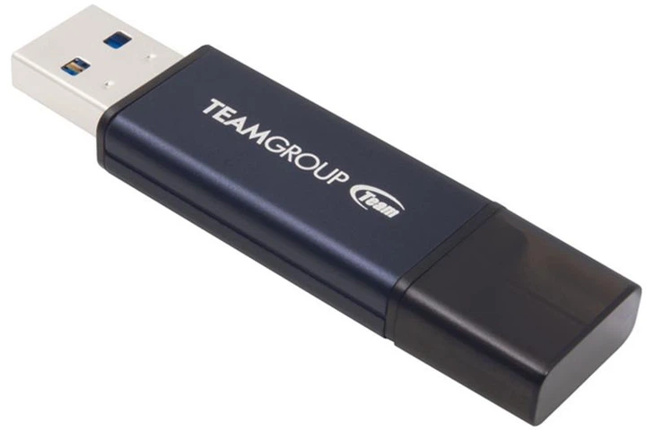 Флеш пам'ять USB Team Group C211 128GB USB 3.2 Gen1 Blue (TC2113128GL01) - Фото 2 Флеш пам'ять USB Team Group C211 128GB USB 3.2 Gen1 Blue (TC2113128GL01) - зображення 2