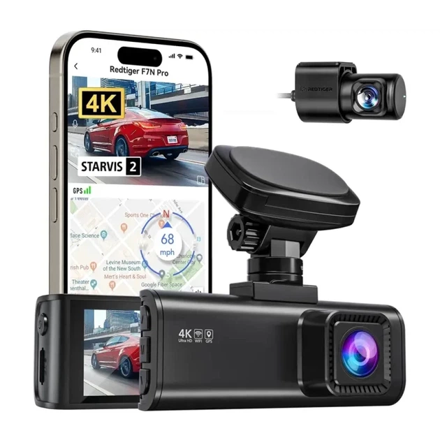 Відеореєстратор Redtiger F7N Pro WiFi 4K + 1080p (5905156108448) - зображення 3