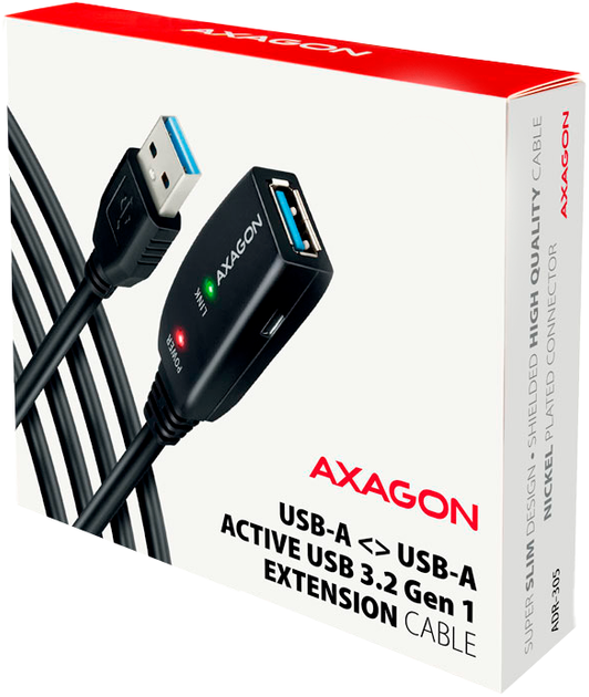 Кабель Axagon USB-C - USB-C 3.2 Gen 1/3.1 Gen 1 5 м Black (8595247907240) - Фото 3 Кабель Axagon USB-C - USB-C 3.2 Gen 1/3.1 Gen 1 5 м Black (8595247907240) - зображення 3