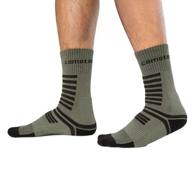 Шкарпетки Camotec Merino LongAir 2.0 Хакі, 40-42 - изображение 2