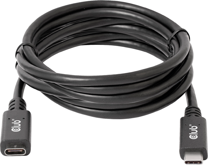 Кабель Club 3D USB-C-USB-C 3.2 Gen 1/3.1 Gen 1 Power Delivery 60W 2 м Black (CAC-1529) - Фото 1 Кабель Club 3D USB-C-USB-C 3.2 Gen 1/3.1 Gen 1 Power Delivery 60W 2 м Black (CAC-1529) - зображення 1