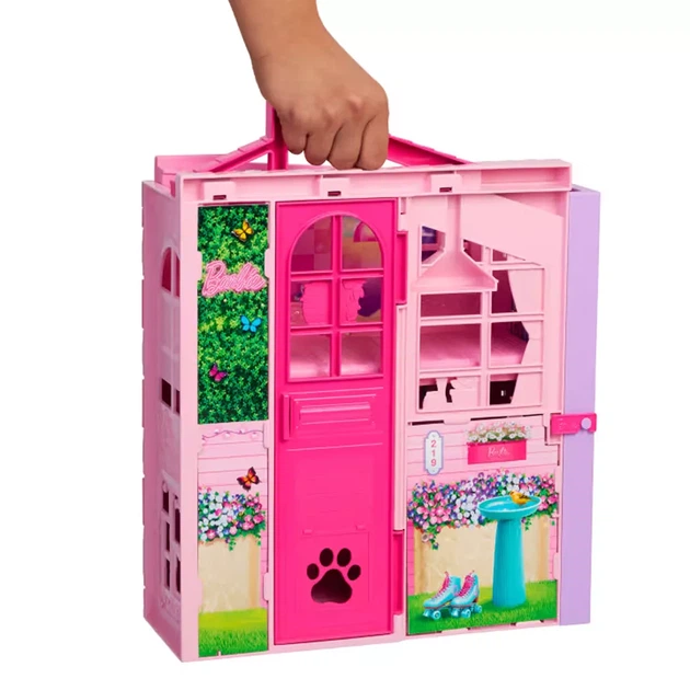 Ігровий набір Barbie Портативний будиночок Вихідні за містом (JMD27) - Фото 1 Ігровий набір Barbie Портативний будиночок Вихідні за містом (JMD27) - зображення 1
