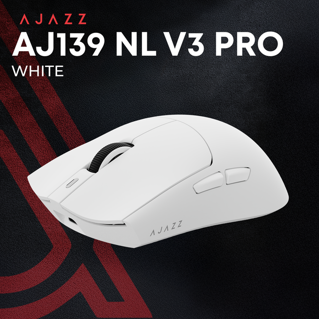 Мышь Ajazz AJ139 Near Link V3 Pro+ Wireless/Bluetooth/USB White (AJ139-NL-V3-PRO-W) - изображение 5
