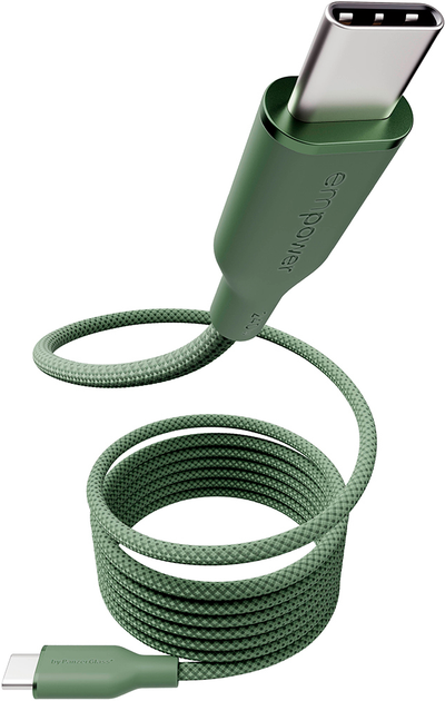 Кабель Panzer Glass Empower by Magnetic USB-C - USB-C 2.0 240W 1.5 м Khaki (EM59672) - Фото 2 Кабель Panzer Glass Empower by Magnetic USB-C - USB-C 2.0 240W 1.5 м Khaki (EM59672) - зображення 2