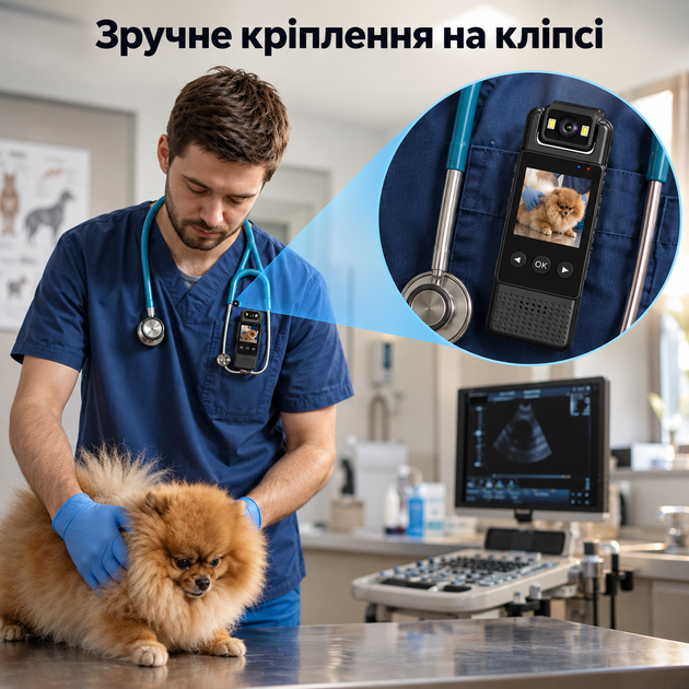 Компактна нагрудна камера Yikoo L12 1080p з датчиком руху, нічним режимом і кутом огляду 180° - зображення 7