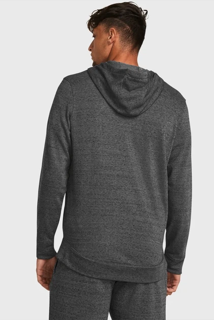 Чоловіча темно-сіра толстовка UA Rival Terry LC FZ Under Armour 3XL 1370409-025 - зображення 2