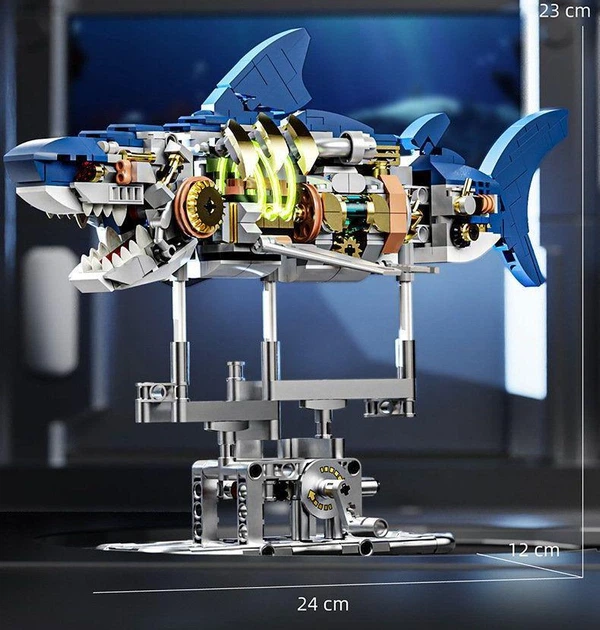 Конструктор Механічна Акула MJI Sharks Machinery 13054 — 687 деталей - зображення 4