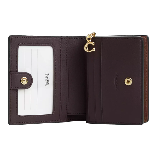 Кошелёк женский Coach Snap Wallet In Signature Canvas Im/Tan/Brown - Фото 2 Кошелёк женский Coach Snap Wallet In Signature Canvas Im/Tan/Brown - изображение 2