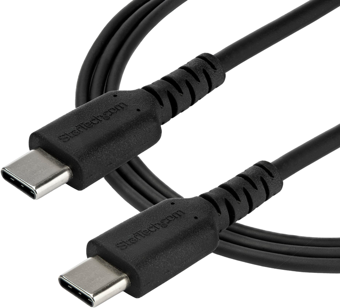 Kabel Startech USB-C - USB-C 2.0 60W 2 m Black (RUSB2CC2MB) - obraz 2