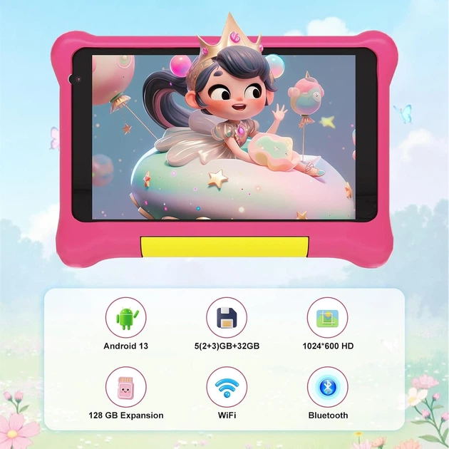 Детский планшет 7'' Laptok TK707 3+2/32Gb 4 ядра Android 13 Черный (102384614) - Б/У - изображение 2