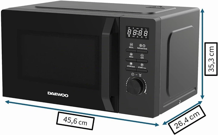 Микроволновая печь Daewoo MD-FC206GB 2в1, black - изображение 3