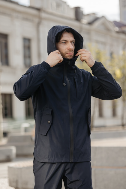 Чоловічий демісезонний костюм Intruder Softshell полегшений без утеплення синій куртка та штани 3XL - Фото 11 Чоловічий демісезонний костюм Intruder Softshell полегшений без утеплення синій куртка та штани 3XL - зображення 11