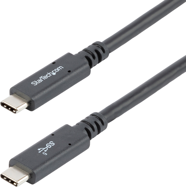 Кабель Startech USB-C - USB-C 3.2 Gen 1/3.1 Gen 1 Power Delivery 100W 1.8 м Black (USB315C5C6) - Фото 1 Кабель Startech USB-C - USB-C 3.2 Gen 1/3.1 Gen 1 Power Delivery 100W 1.8 м Black (USB315C5C6) - зображення 1