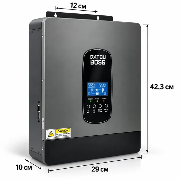 Гібридний інвертор DATOUBOSS DT4862S 6.2 кВт 48 В MPPT 120 А - зображення 6