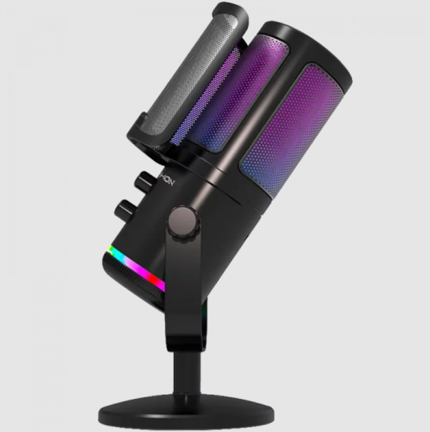 Мікрофон Proove Gaming Gryphon USB Type-C, конденсаторний, RGB, ENC, DSP, чорний - зображення 3