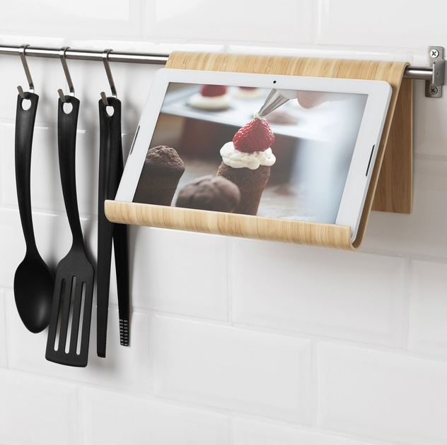 Підставка для планшета, бамбуковий шпон, IKEA VIVALLA 104.014.84 - Фото 5 Підставка для планшета, бамбуковий шпон, IKEA VIVALLA 104.014.84 - зображення 5