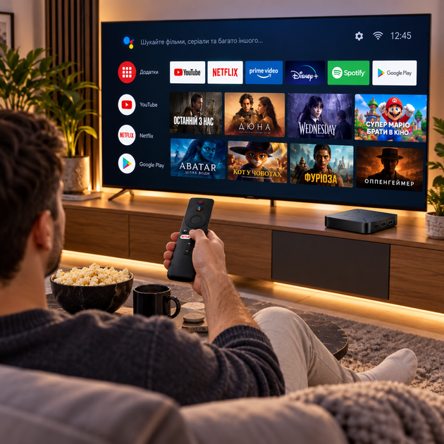 Смарт ТВ-приставка I96Z8 Android TV 2/16 ГБ Wi-Fi 2.4/5 ГГц з пультом дистанційного керування - Фото 7 Смарт ТВ-приставка I96Z8 Android TV 2/16 ГБ Wi-Fi 2.4/5 ГГц з пультом дистанційного керування - зображення 7