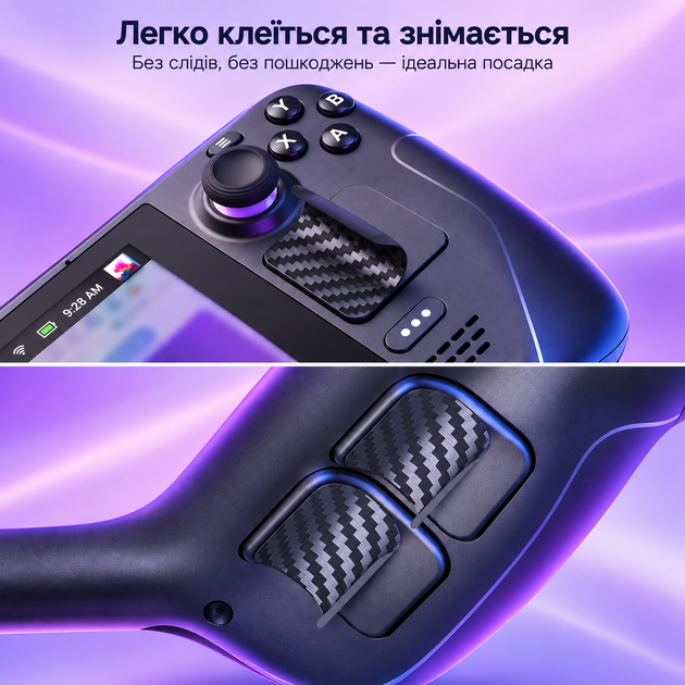 Набор наклеек-скинов JSAUX GP0003 10 в 1 для Steam Deck LCD и OLED, накладки на стики, тачпад и кнопки - изображение 3