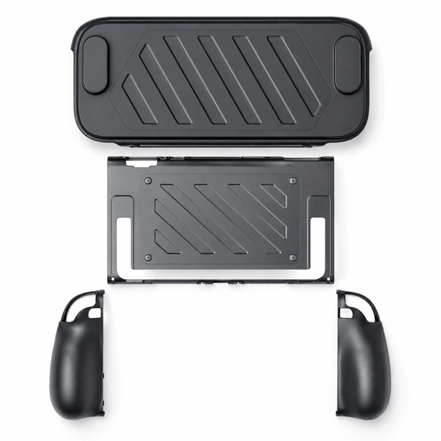 Оригинальный JSAUX PC0114 Split Case для Nintendo Switch 2, модульный Grip кейс с защитной крышкой и слотами для 10 игр - изображение 9