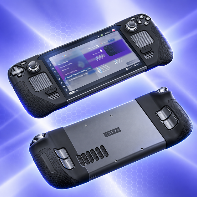 Силиконовый Grip-чехол JSAUX GP0016 для Steam Deck OLED/LCD, накладки на ручки с антискользящим покрытием - изображение 4