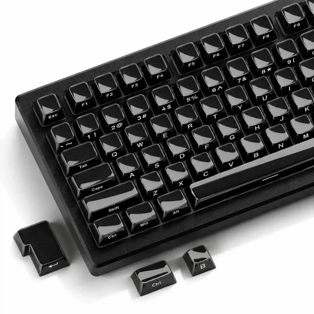 Набор ABS / PC кейкапов Womier Jelly 124 шт OEM profile White белого цвета, кейкапы для клавиатуры - изображение 2