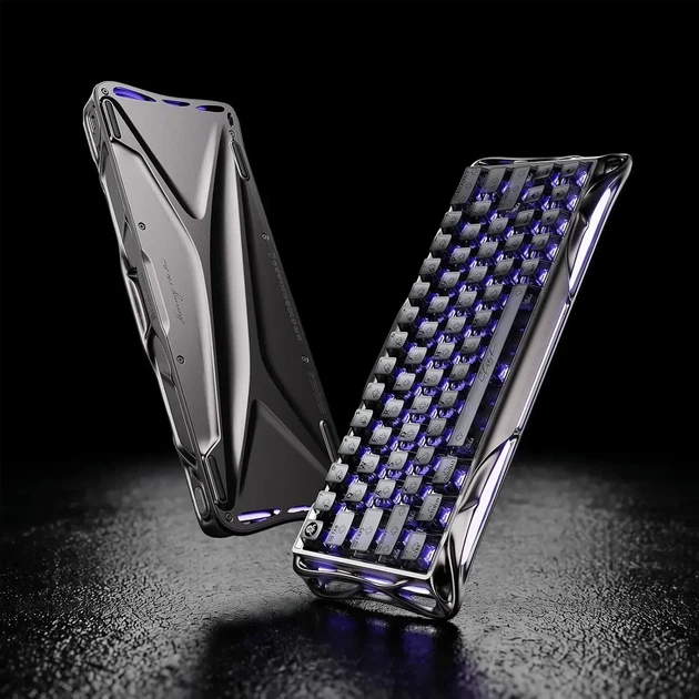 Магнитная клавиатура GravaStar Mercury V60 Pro GunMetal, алюминиевая, 65%, Hall Effect, Rapid Trigger, 8000 Гц опроса, RGB - изображение 2