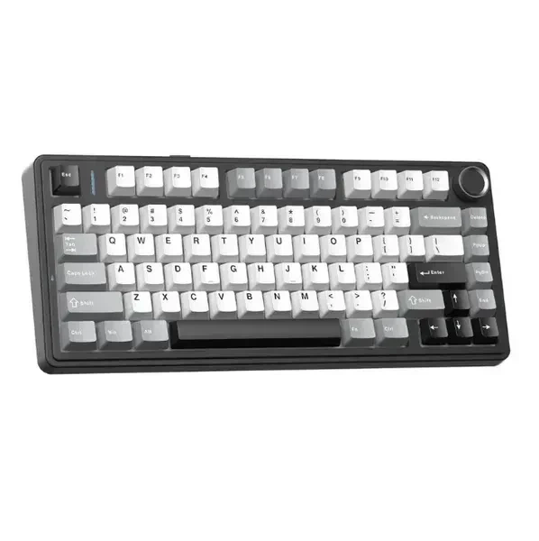 Магнітна клавіатура Aula F75 HE Black Grey White, Hall Effect, Rapid Trigger, 8000 Гц опитування, RGB підсвічування - Фото 2 Магнітна клавіатура Aula F75 HE Black Grey White, Hall Effect, Rapid Trigger, 8000 Гц опитування, RGB підсвічування - зображення 2