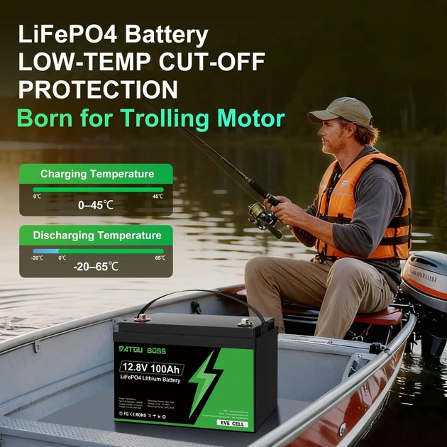 Акумулятор DatouBoss EVE CELL літій-залізо-фосфатний LiFePO4 12,8V 100Ah з BMS - изображение 7