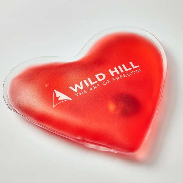 Карманная грелка-сердце для рук Wild Hill Hand Warmer L многоразовая красная (10,7*10,2 см) (COPY) - изображение 2