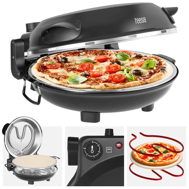 Печь для пиццы Teesa Supreme Fun 1200W 420° Black (TSA3241-B) - Фото 12 Печь для пиццы Teesa Supreme Fun 1200W 420° Black (TSA3241-B) - изображение 12