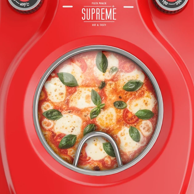 Піч для піци Teesa Supreme+ 1200W 32см з вікном (TSA3238) - Фото 12 Піч для піци Teesa Supreme+ 1200W 32см з вікном (TSA3238) - зображення 12