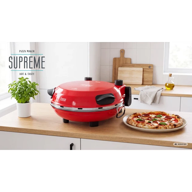 Піч для піци Teesa Supreme Fun 1200W 420° Red (TSA3241-R) - Фото 10 Піч для піци Teesa Supreme Fun 1200W 420° Red (TSA3241-R) - зображення 10