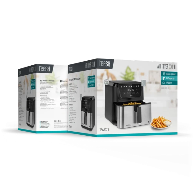 Фритюрница Teesa Digital Air Fryer XXL 8L 1700W (TSA8079) - изображение 6